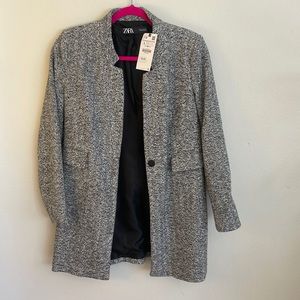 Zara Tweed Car Coat